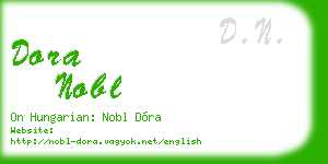 dora nobl business card